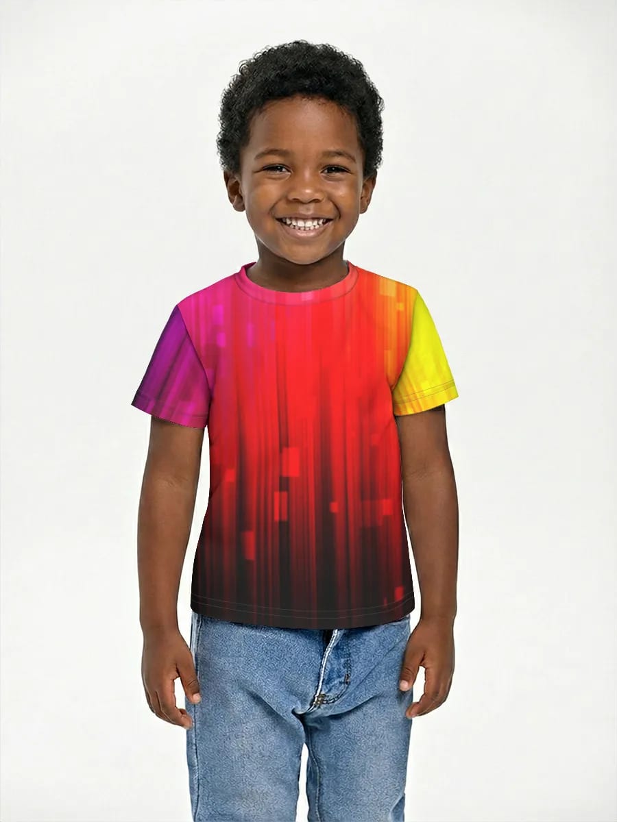 Neon Rainbow Light Beams