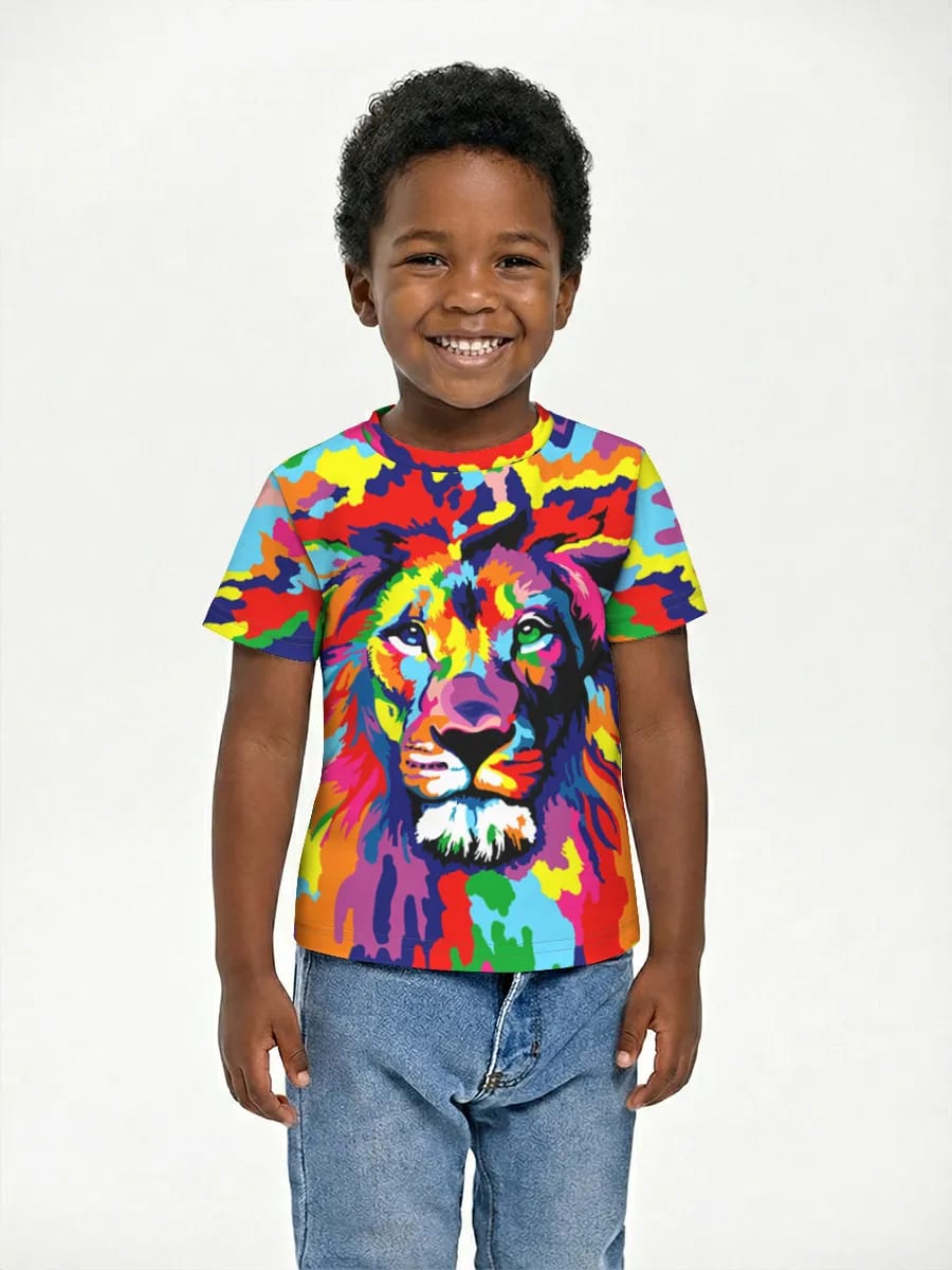 Psychedelic Rainbow Lion