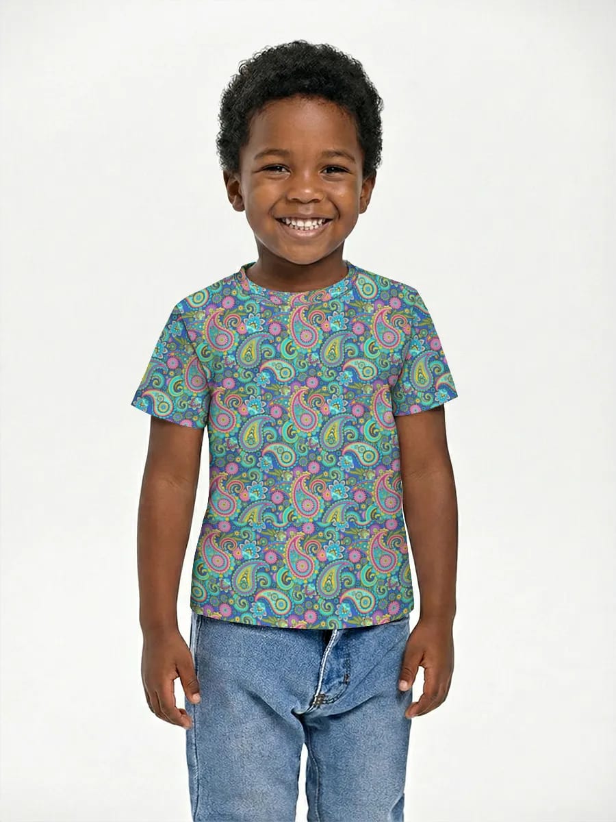 Vibrant Paisley Floral Print