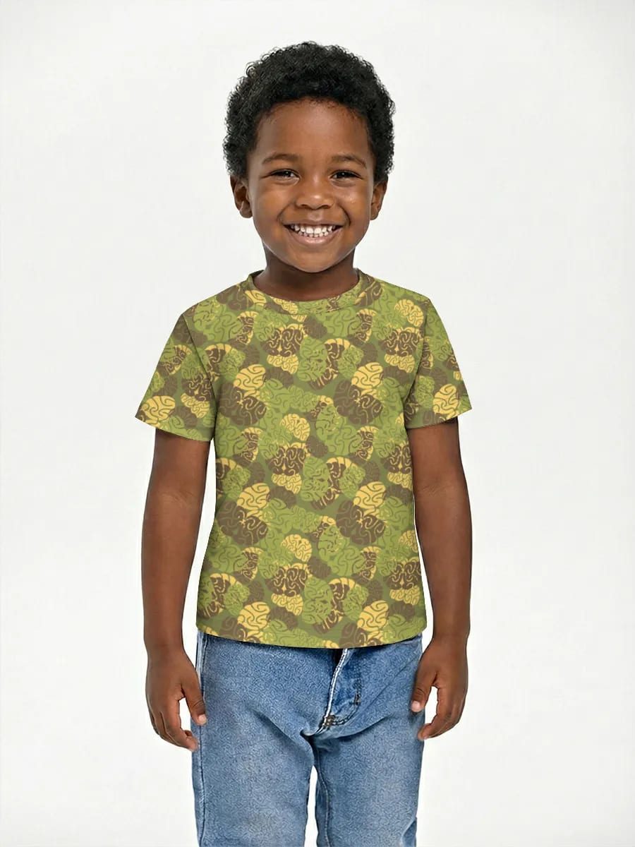 Bee Camo Swirl Print