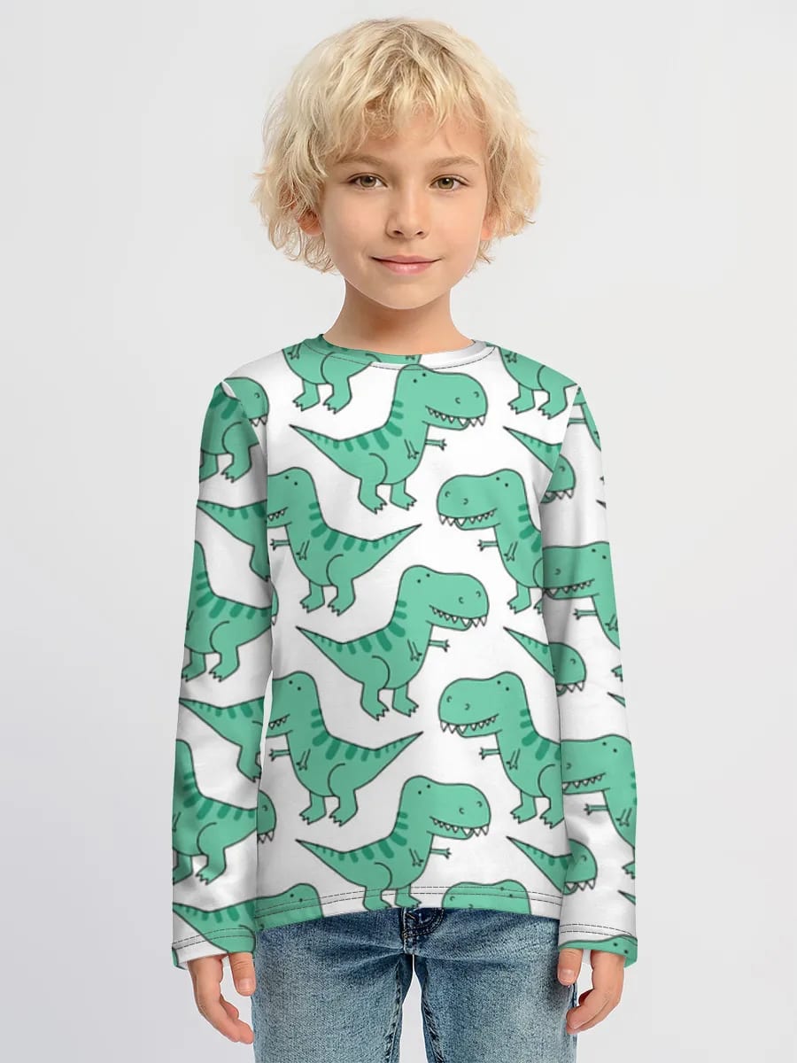 Teal T-Rex Doodles