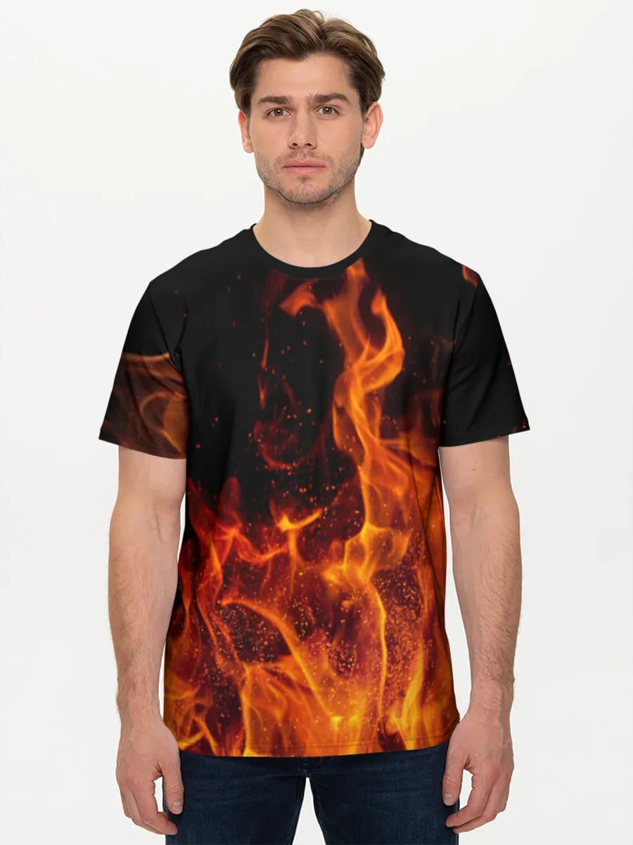 Lodernde Feuerflammen
