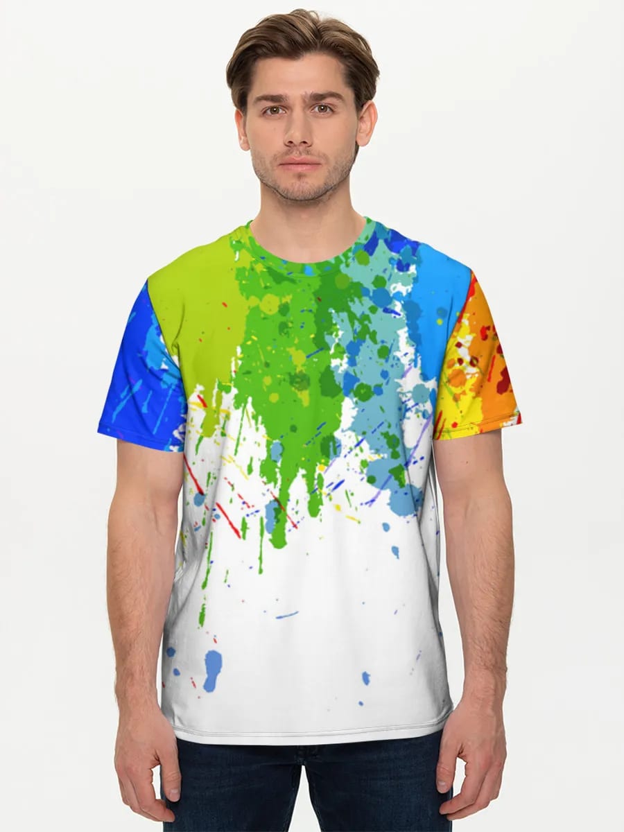 Rainbow Paint Splatter