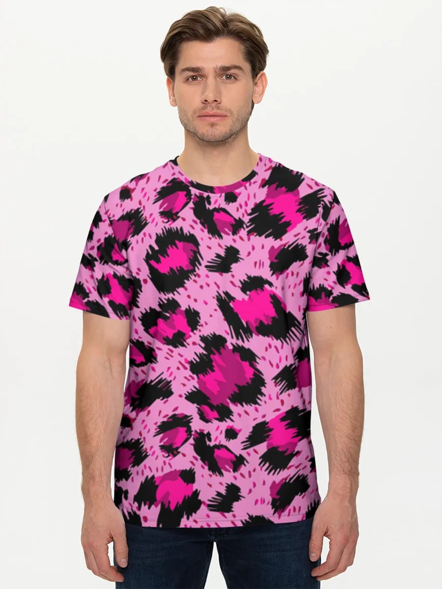 Yorqin pushti leopard naqshi