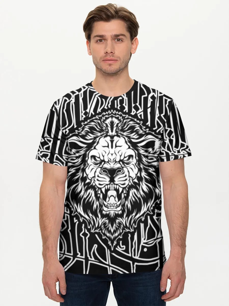 Lion rugissant, style gothique