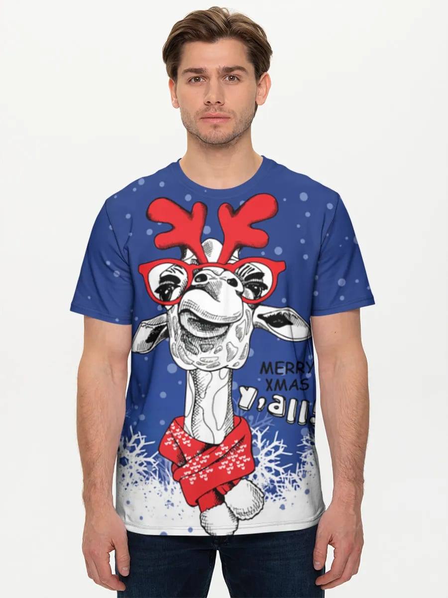 Merry Xmas Y'all Giraffe