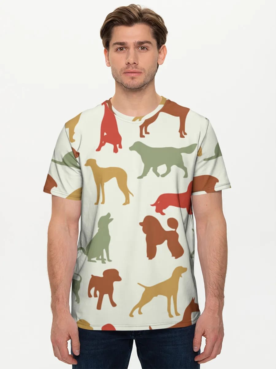 Colorful Dog Silhouettes