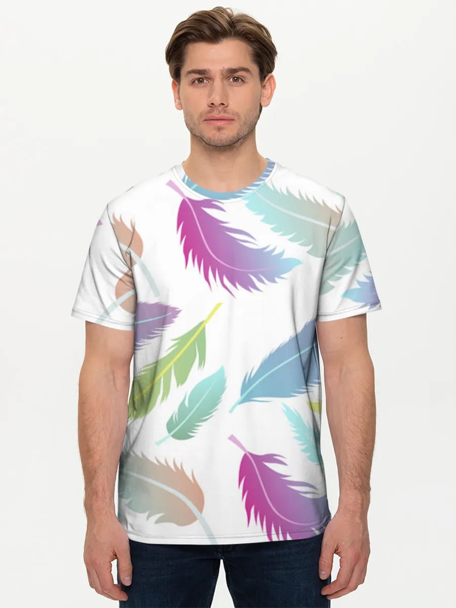 Pastel Rainbow Feathers