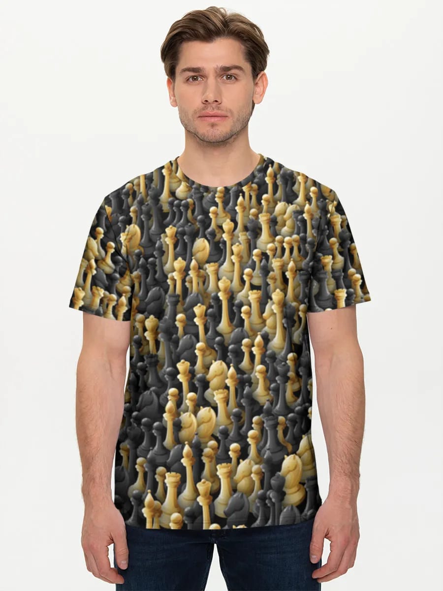 Gold And Black Chess