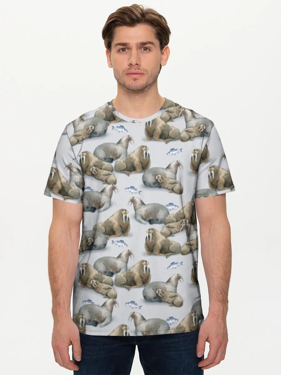 Walrus Colony Illustration