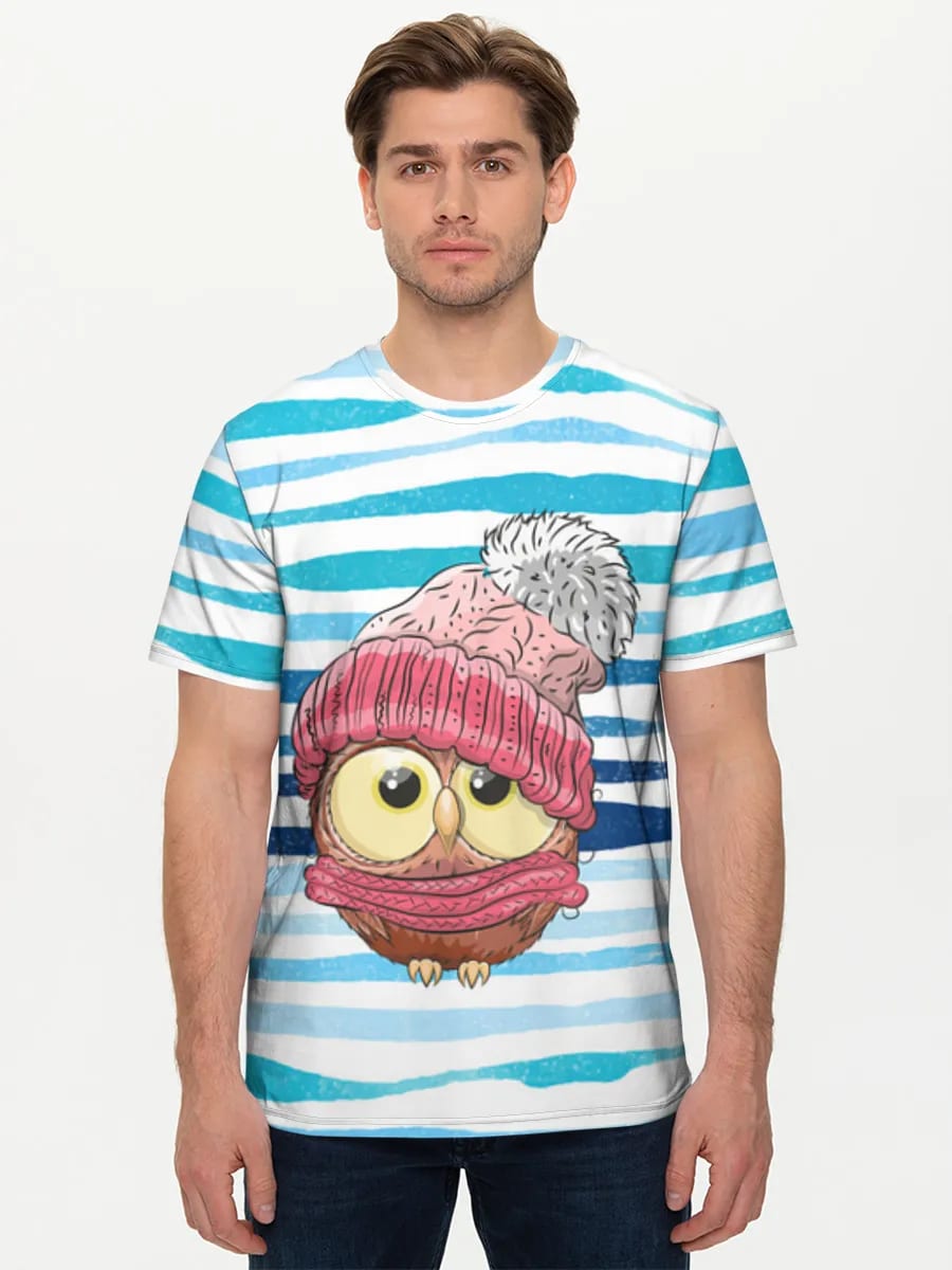 Gemütliche Eule mit Beanie
