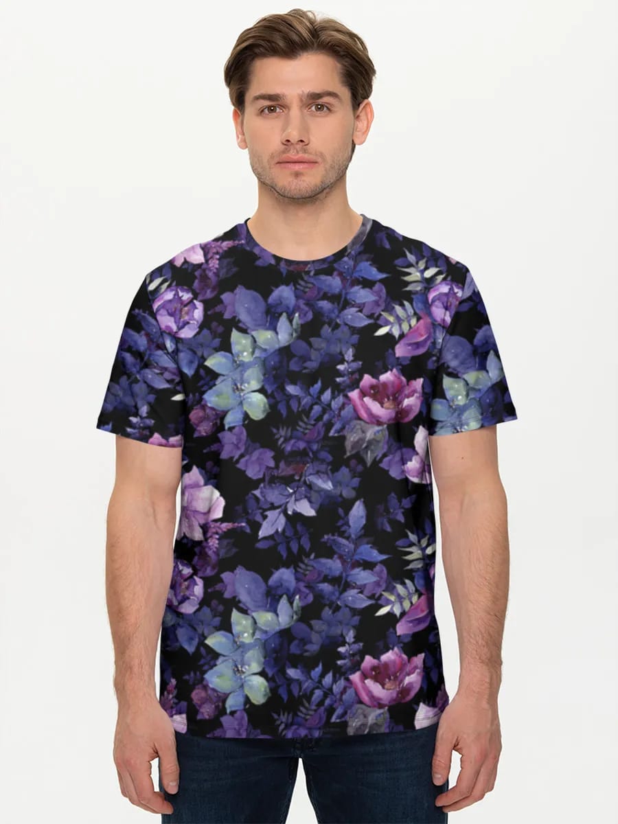 Midnight Purple Florals