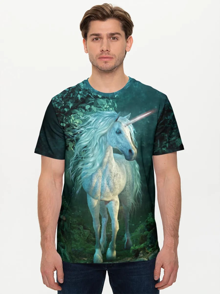 Unicorn In Enchanted Forest