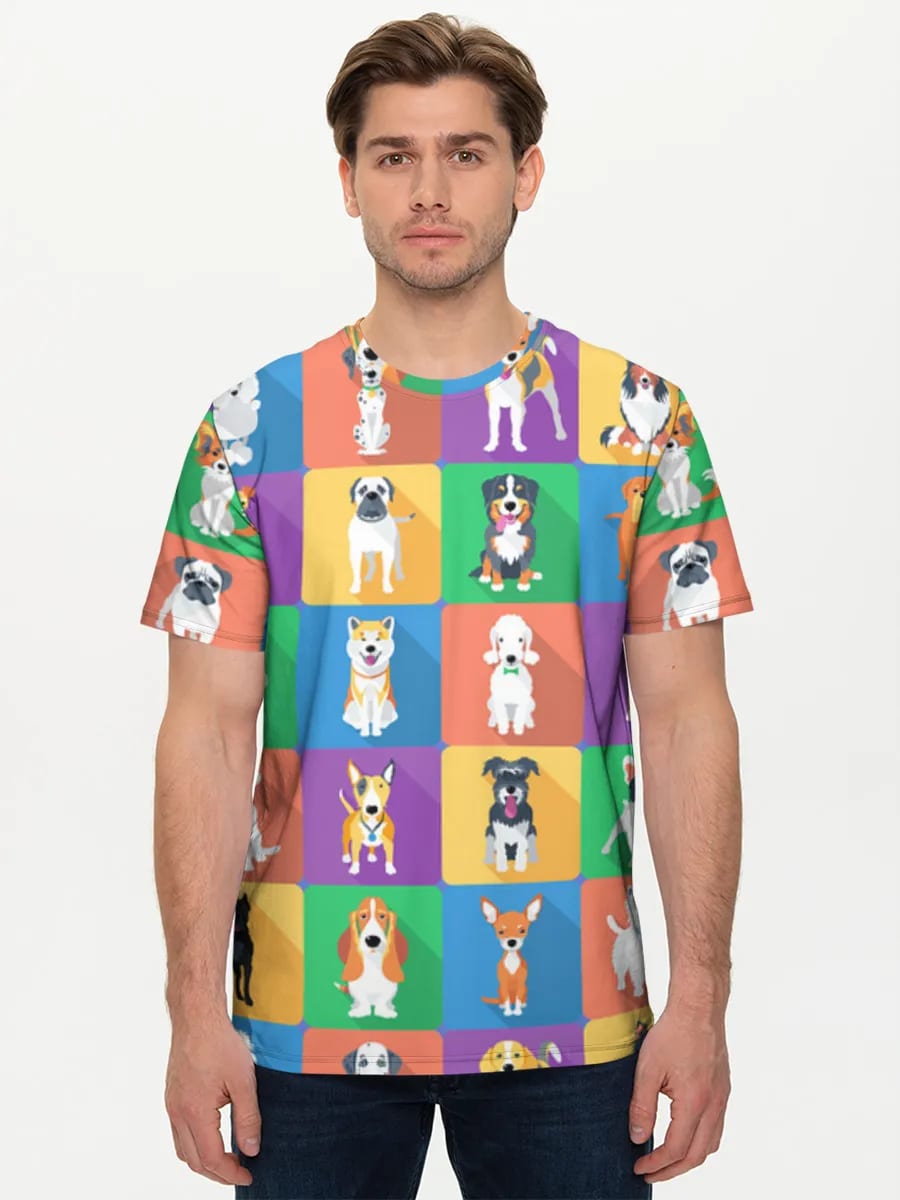Bunte Cartoon Hunde
