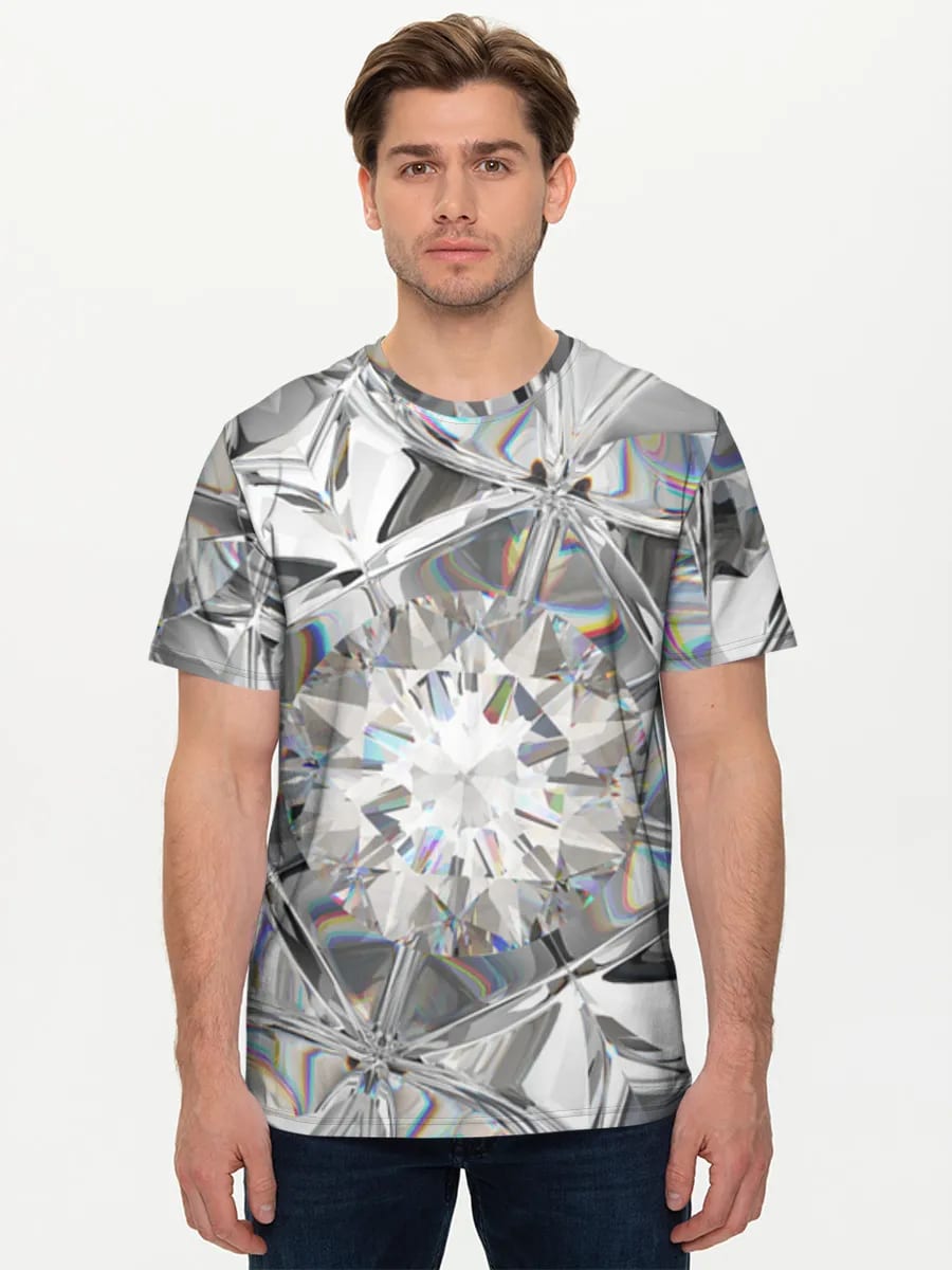 Iridescent Diamond Facets