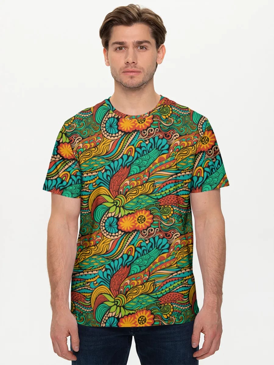 Psychedelic Floral Swirls