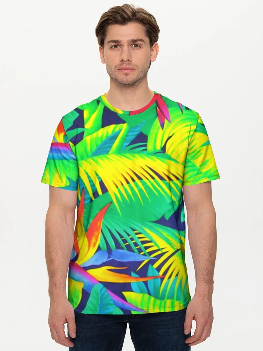 Neon Tropische Dschungelblätter