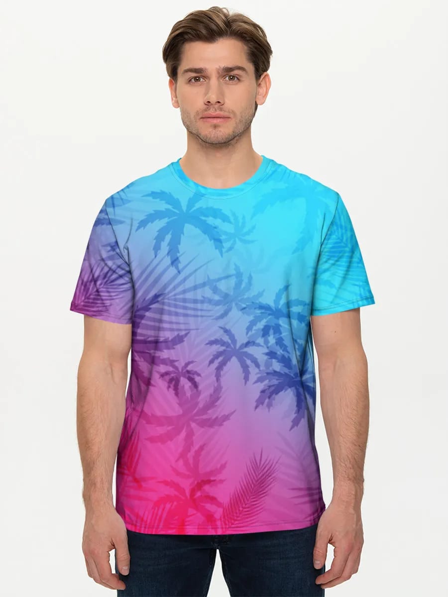 Neon Tropische Palmen