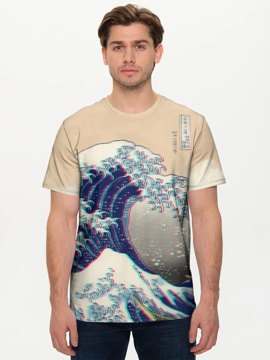 Anaglyph Great Wave