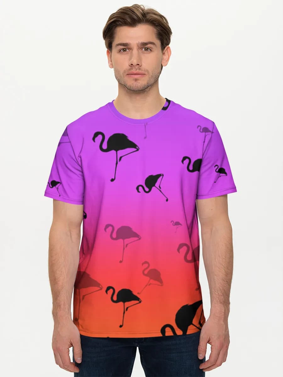 Neon Flamingo-Silhouetten
