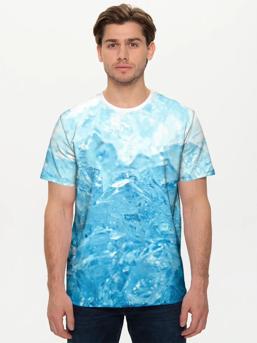 Blaue Eiskristalle