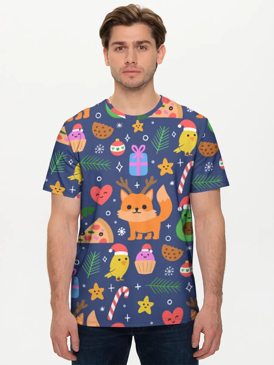 Kawaii Weihnachtsfüchse