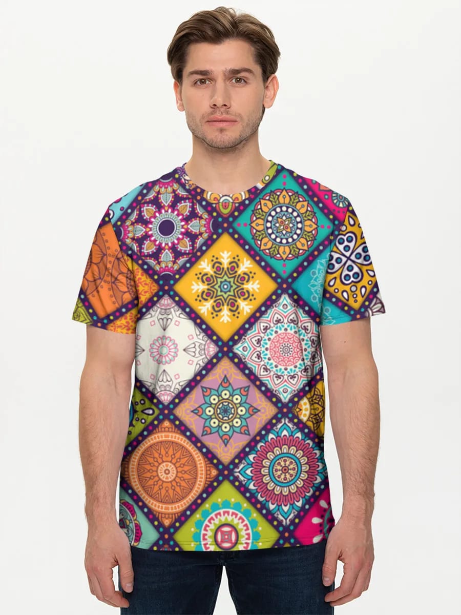 Colorful Boho Mandala Mosaic