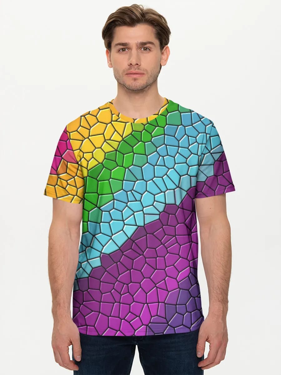 Regenbogen Mosaik Abstrakt