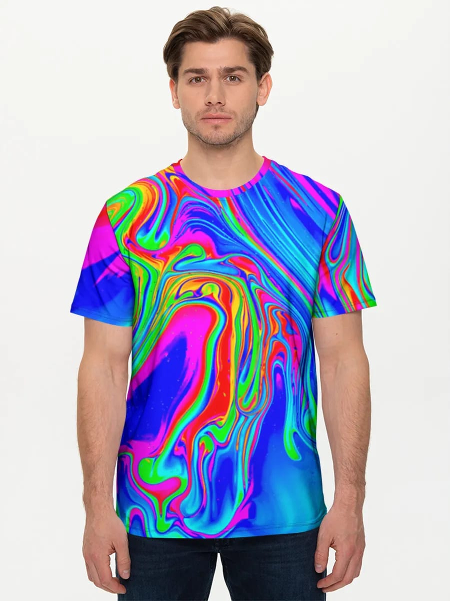 Neon Regenbogen-Wirbel