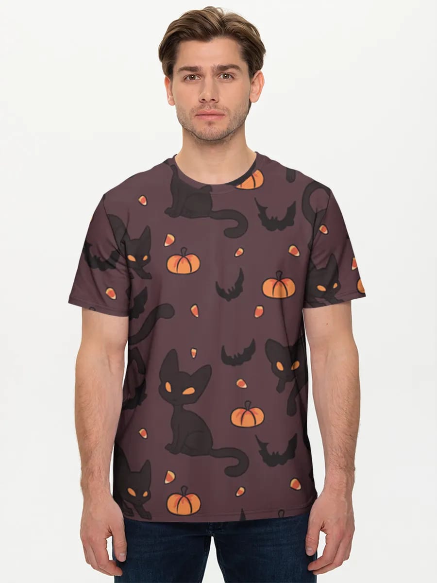 Halloween: Gruselige schwarze Katze