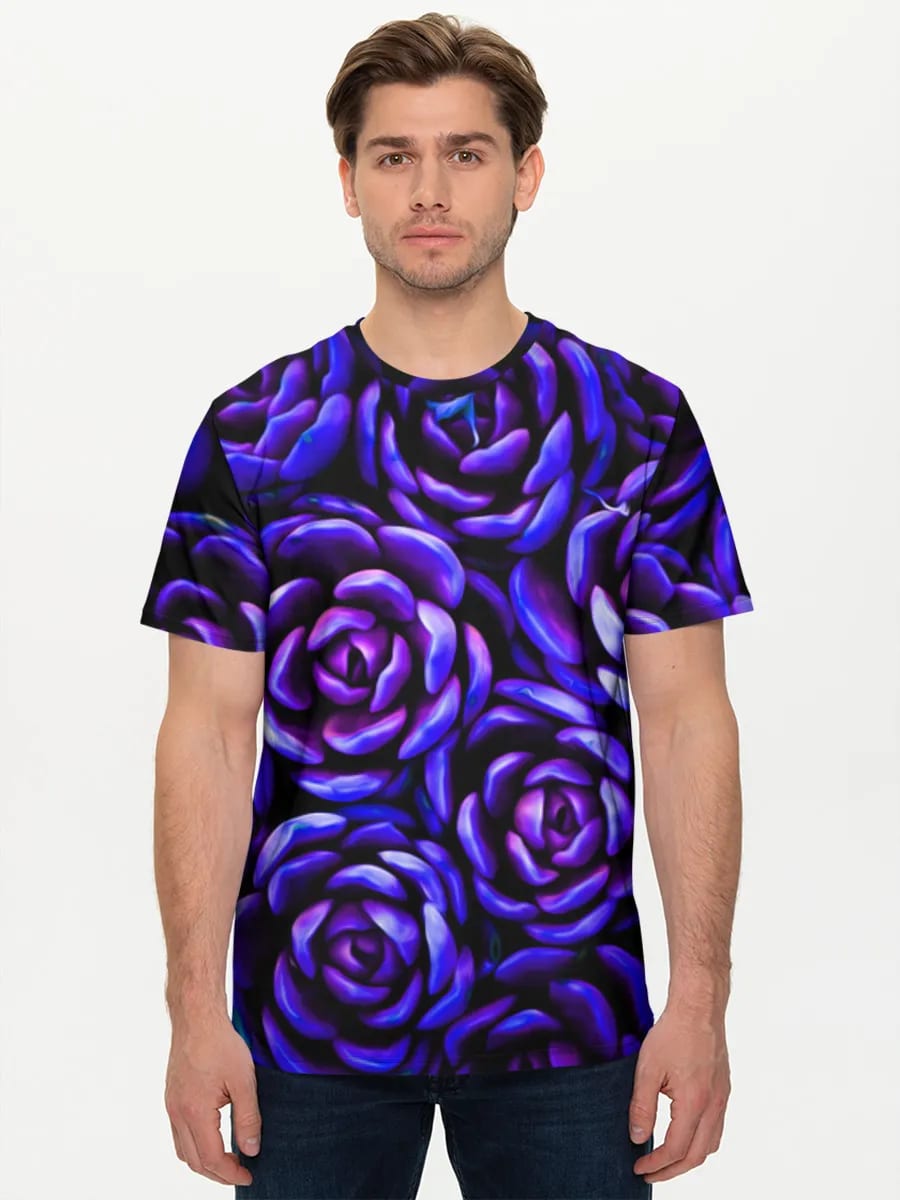 Neon Blue Rose Bouquet