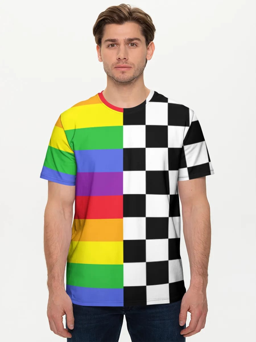 Rainbow Checkerboard Split
