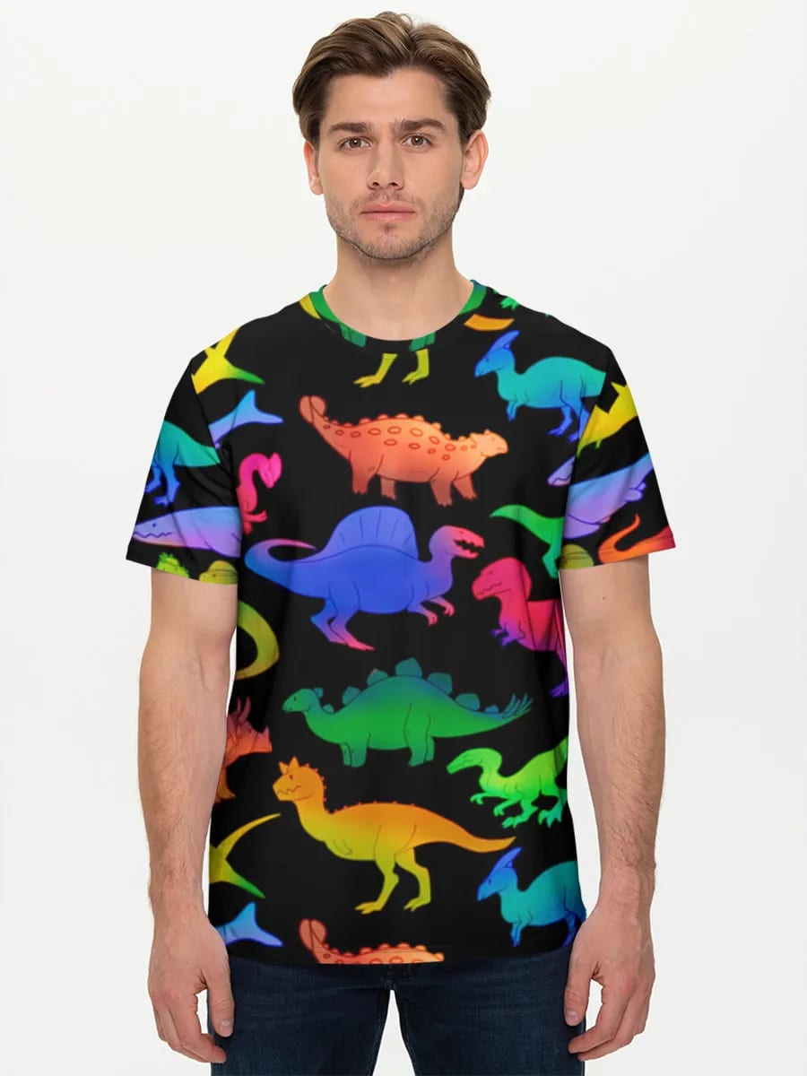 Dinosaures Arc-en-ciel Néon
