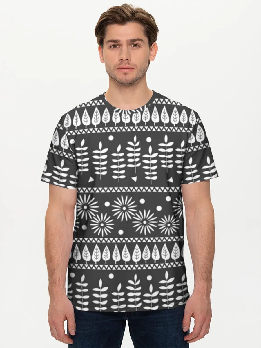 Nordic Floral Stripes