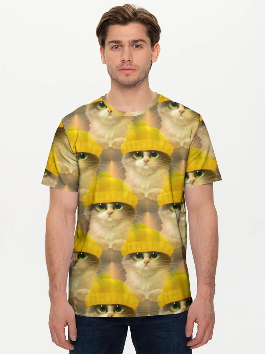 Lindo gatito con gorro