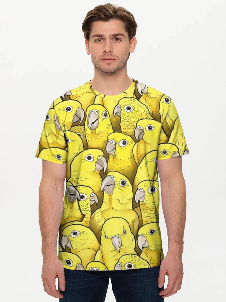 Yellow Parakeet Crowd