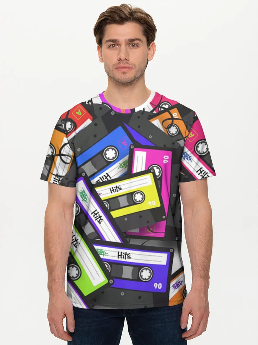 Colorful Cassette Tape Pile