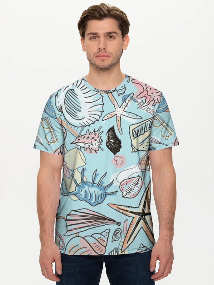 Pastell Strandmuschel-Doodles