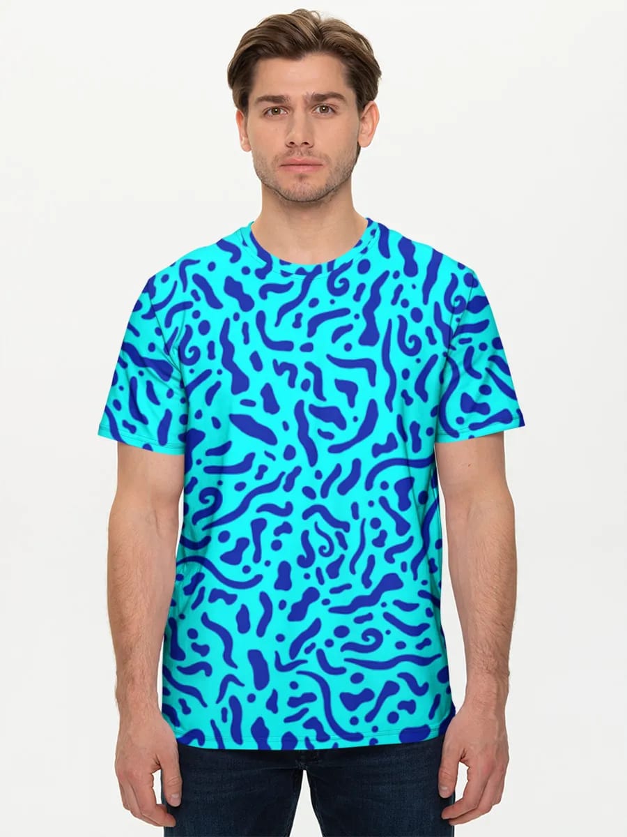 Blaue Memphis Kringel
