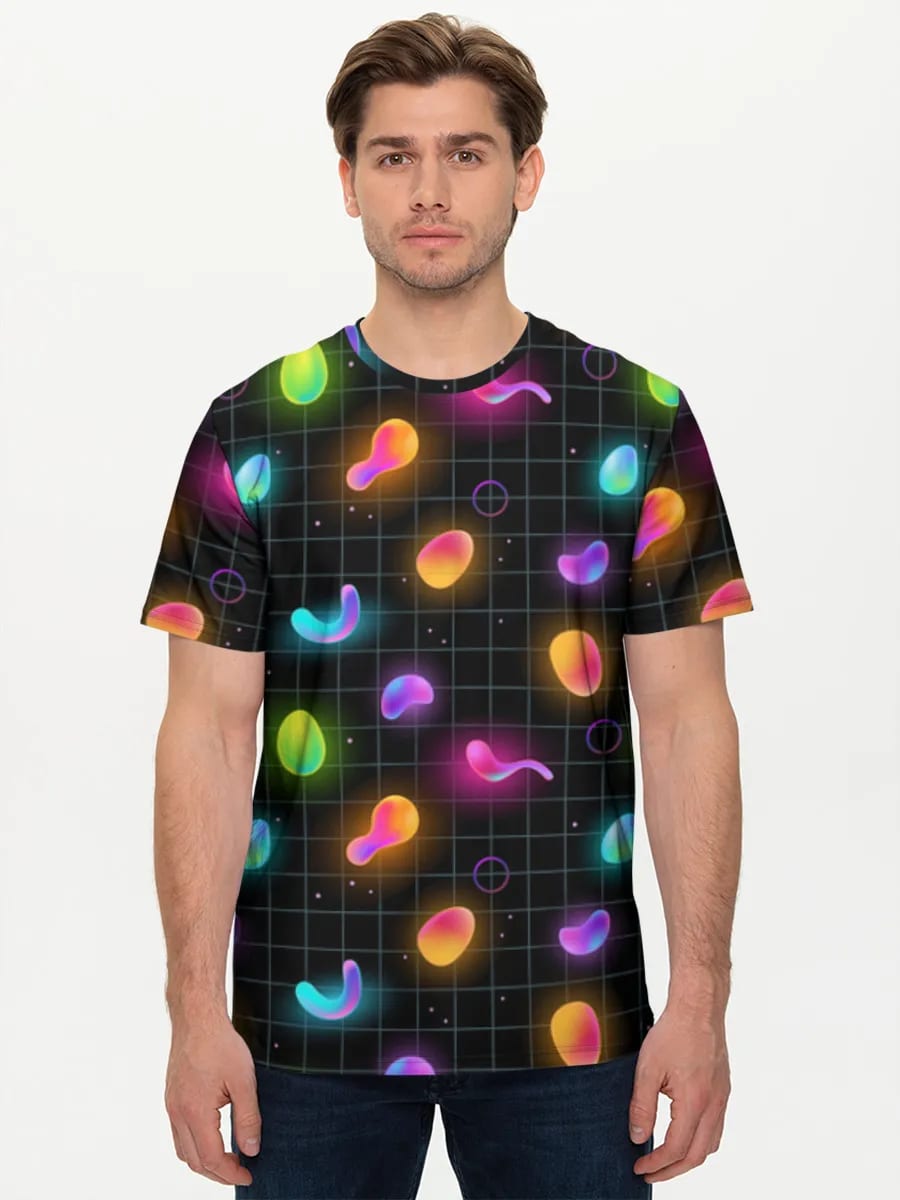 Neon Abstraktes Gitter