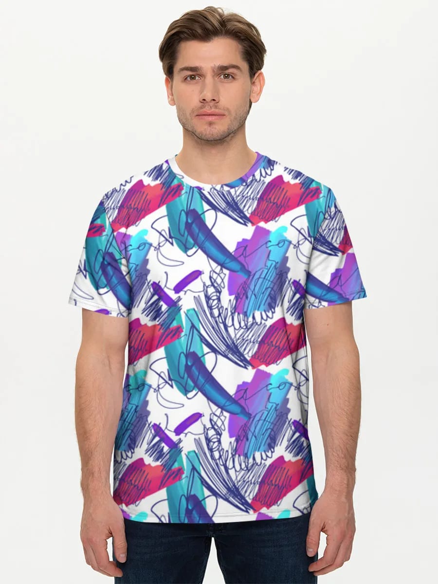 Neon Abstrakte Pinselstriche