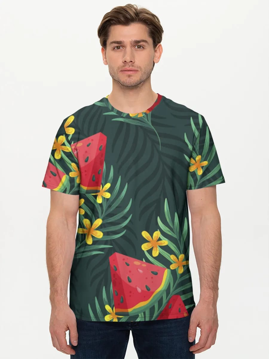 Tropische Wassermelonen-Blumenmuster