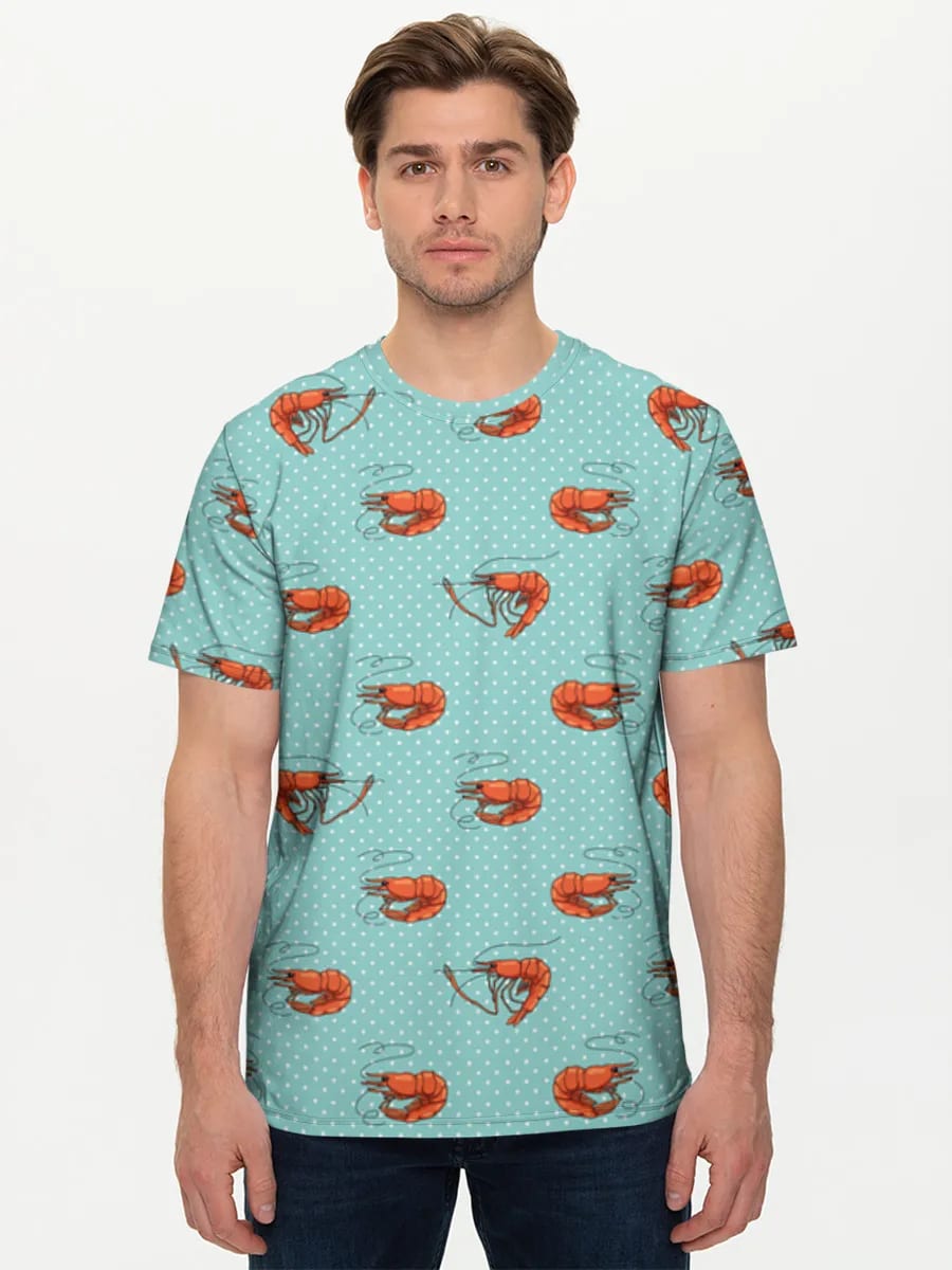 Shrimp Polka Dot Print