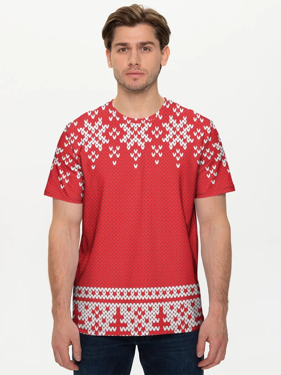 Rote Fair Isle Herzen