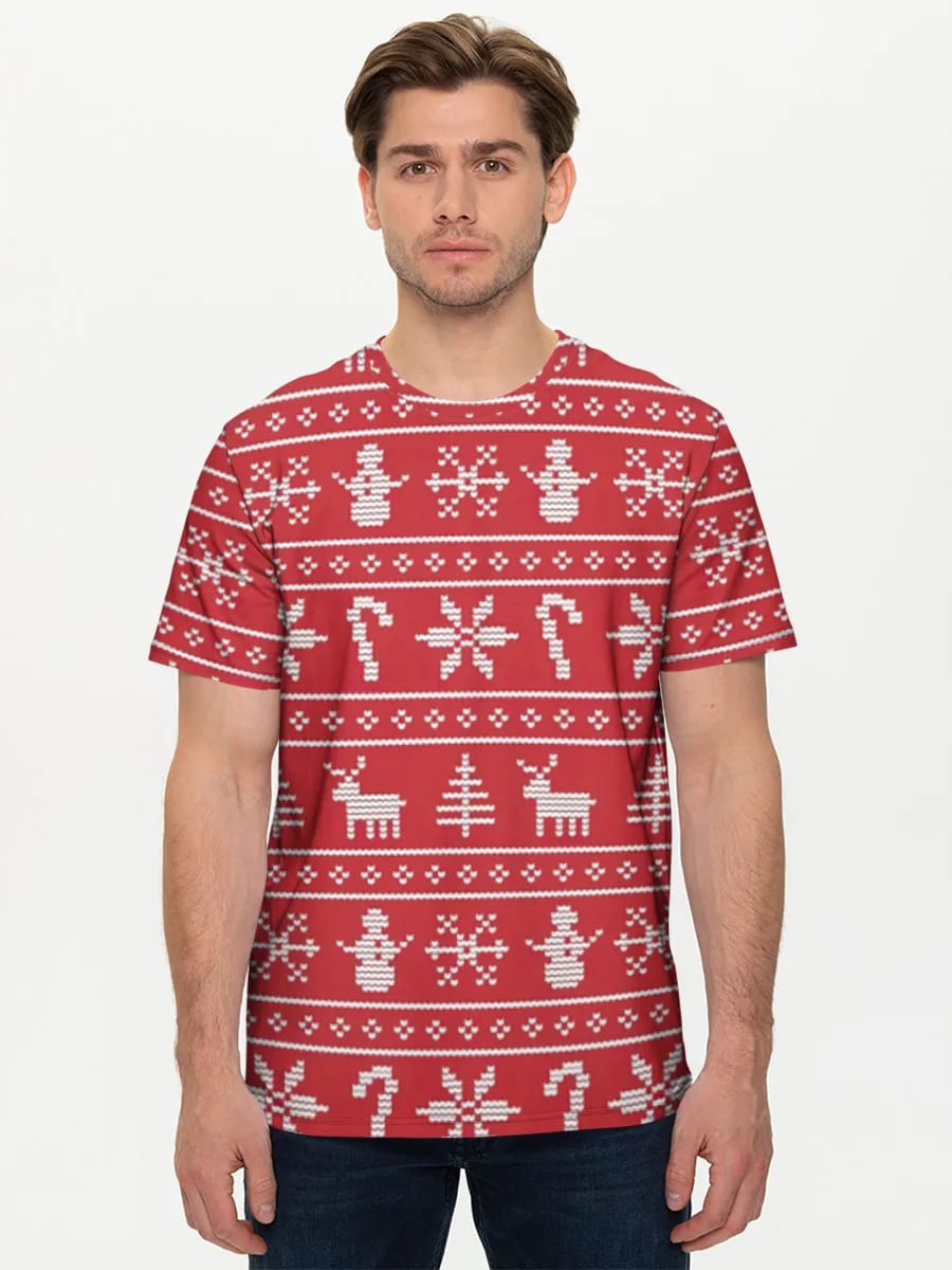 Hässlicher Weihnachts-Pullover-Print