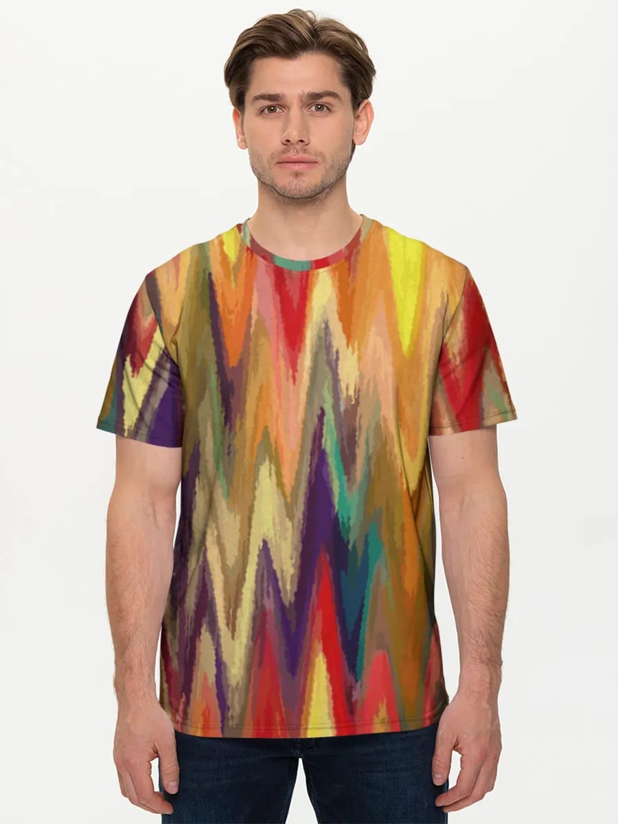 Bunte Zickzack-Chevron-Wellen