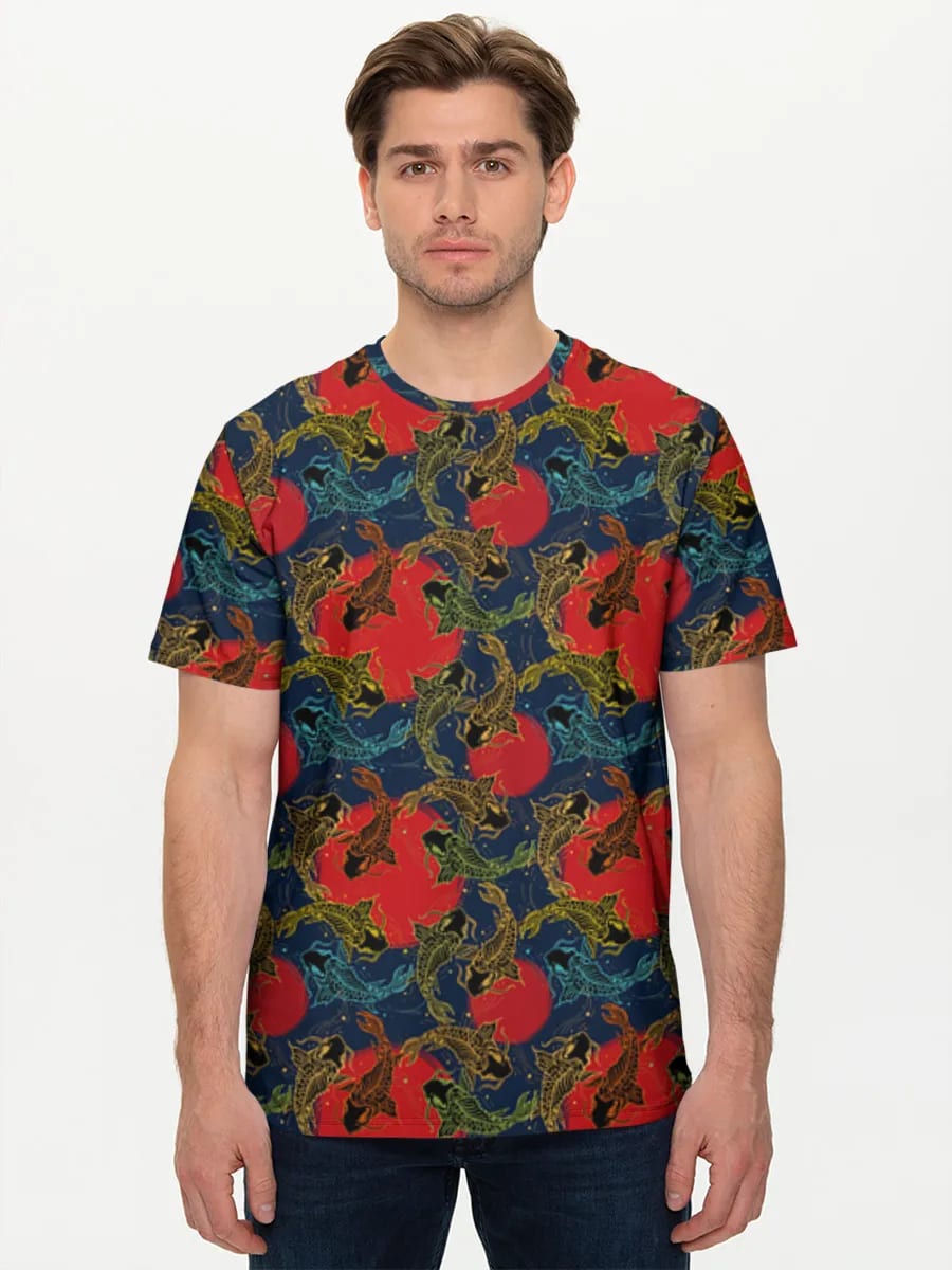 Koi Fish Red Sun