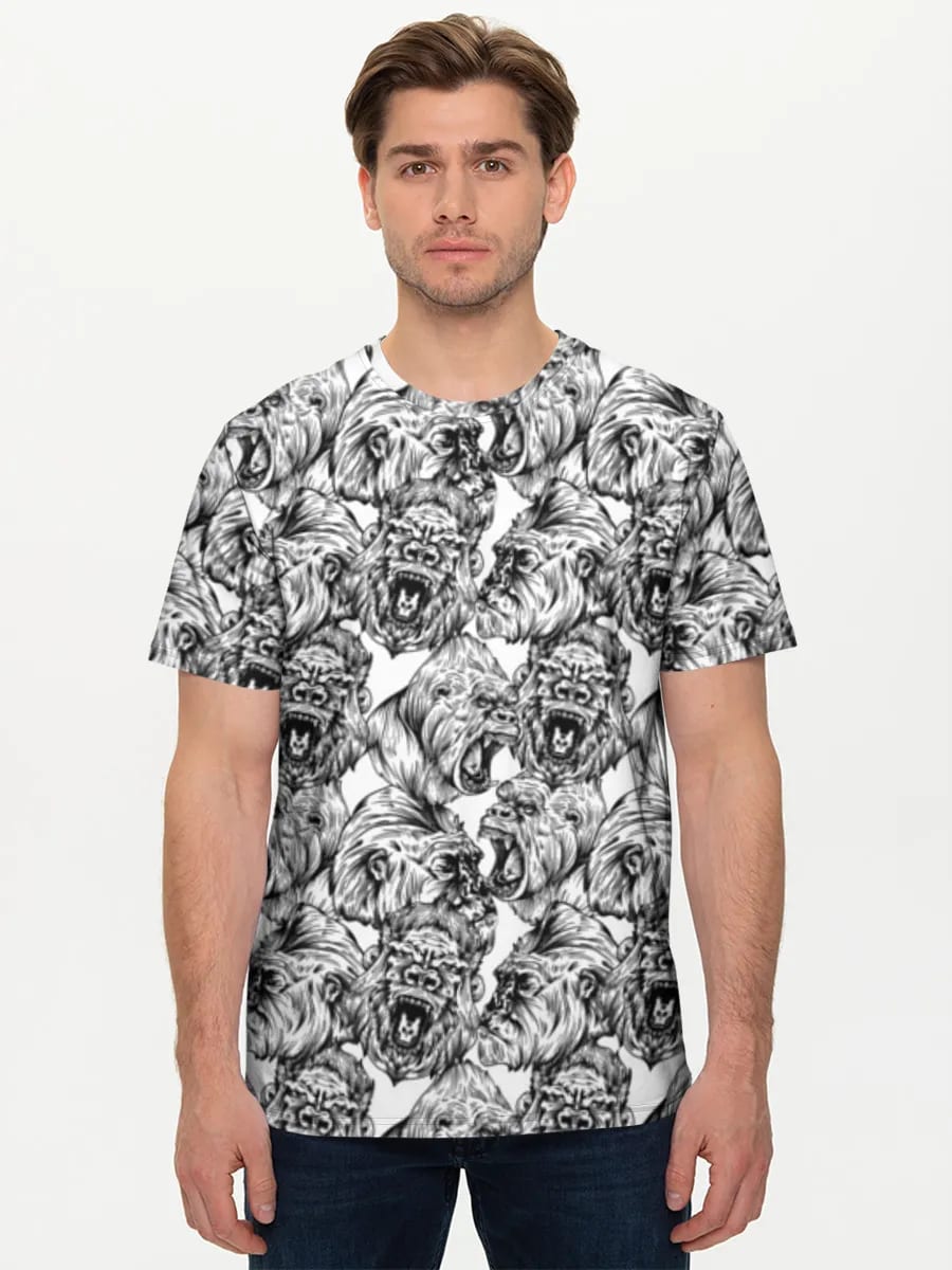 Brüllender Gorilla Skizze