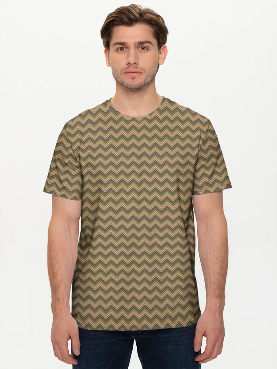 Retro chevron zigzag naqsh