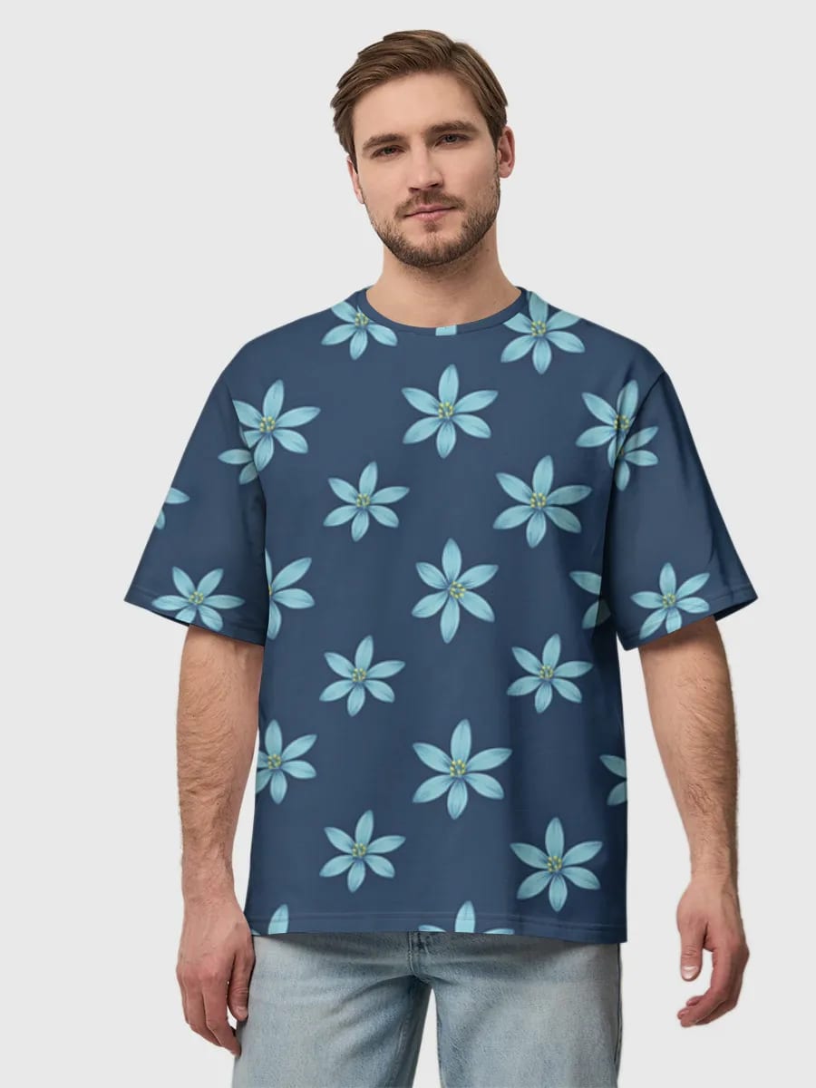 Blue Floral Scatter